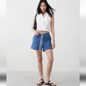 Banana Republic Factory Poplin Cropped Top